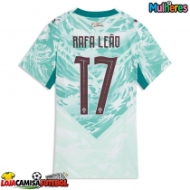 Camisa de Futebol Portugal Rafael Leao #17 Equipamento Secundário Mulheres Mundo 2026 Manga Curta